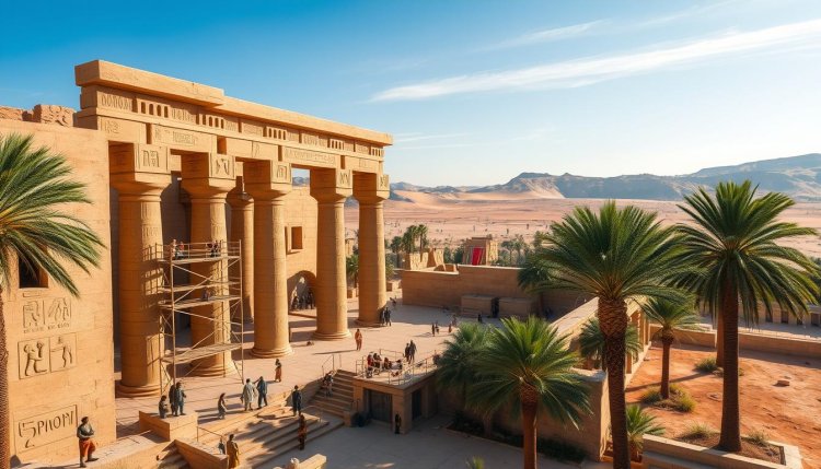 Ancient Egyptian Temple Construction Planning